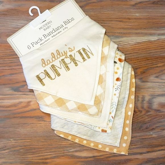 Modern Baby Other - Modern Baby 6-pk Bandana Bib Set